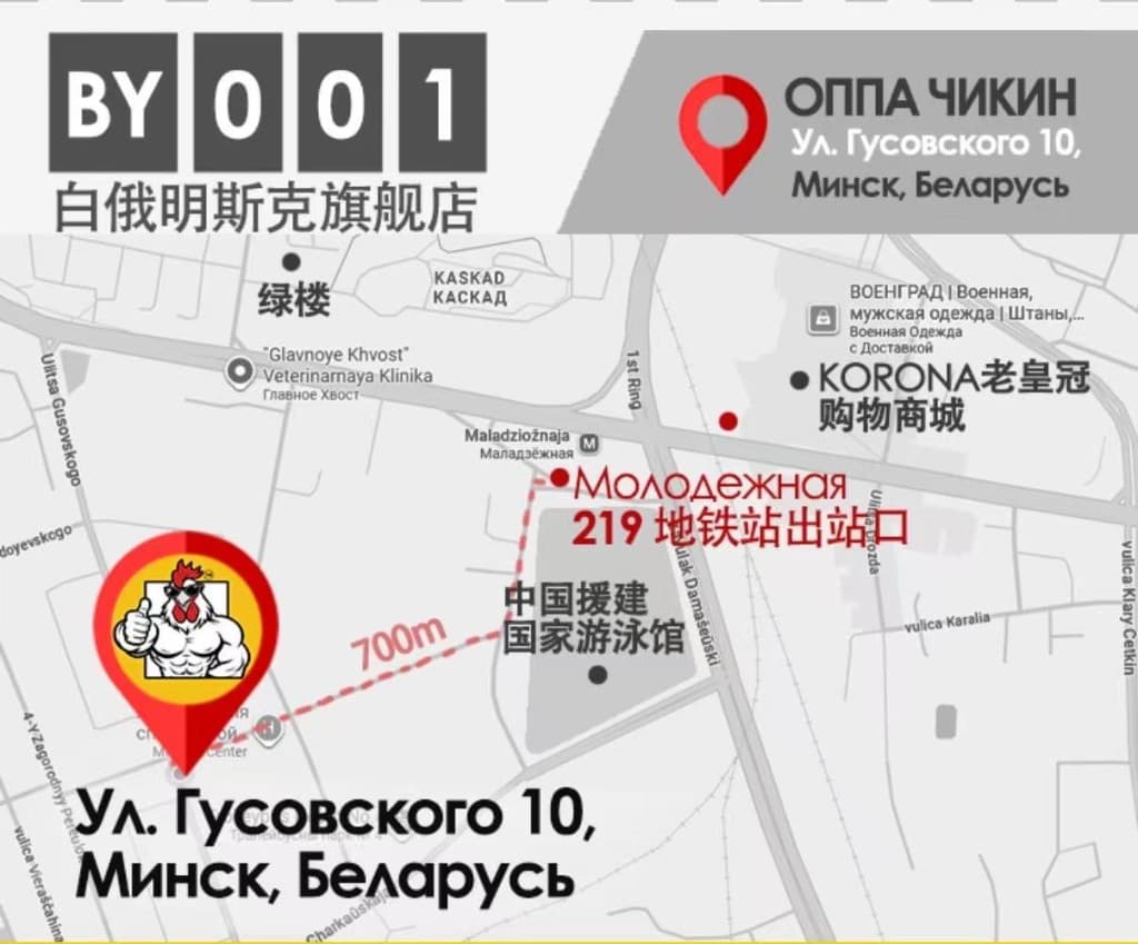 Карта расположения ОППА Чикин